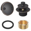 Oil Rubbed Bronze Tub Drain Trim Set Conversion Kit Assembly，All