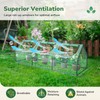 Greatbuddy Portable Mini Greenhouse, 3×3×9Ft, High-Density PE Plant Cover with