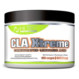 HI TEC NUTRITION Health Line CLA Kapseln Extreme Nahrungsergänzungsmittel für Sportler - Supplement für Muskelaufbau - Gym Supplements für Männer und Frauen 60 Kapseln Geschmack Neutral - 2 x Täglich
