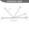 2 Pcs Steel Lid Stay Support Hinge,Steel Drop Down Hinge,Folding