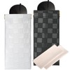 Sightor Sunglasses Case, 2 Pcs Soft Eyeglass Cases Checkered Sunglass