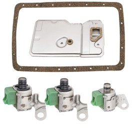A340 AW4 Transmission Solenoid Service Filter Kit TCC Lock up Shift Compatible with Cherokee Comanchee Grand Cherokee Wagoneer 4-Runners Pick-ups