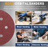 STEBRUAM 150mm Sanding Discs 80 Grits 50PCS,Hook and Loop Sandpaper