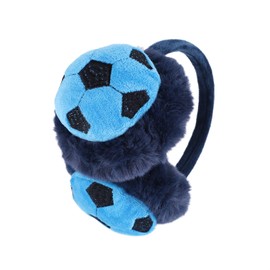 Earmuffs for Boys Girls Kids Cute Football Ear Warmer Winter Warm Earmuffs Childrens Soft Fluffy Faux Fur Earmuffs Thicken Plush Ear Warmer Comfy Thermal Earmuffs Adjustable Headband Ears Protector
