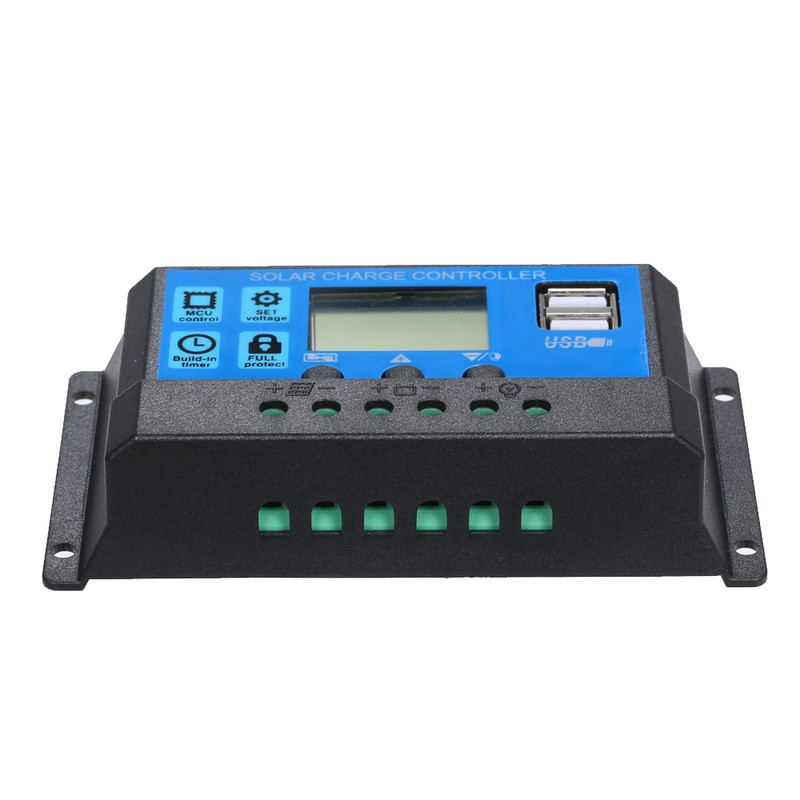60A 12V / 24V Solar Charge Controller PWM Intelligent Regulator