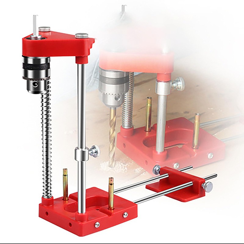 SYGELER Adjustable Drill Guide Jig for Woodworking - Alloy Steel