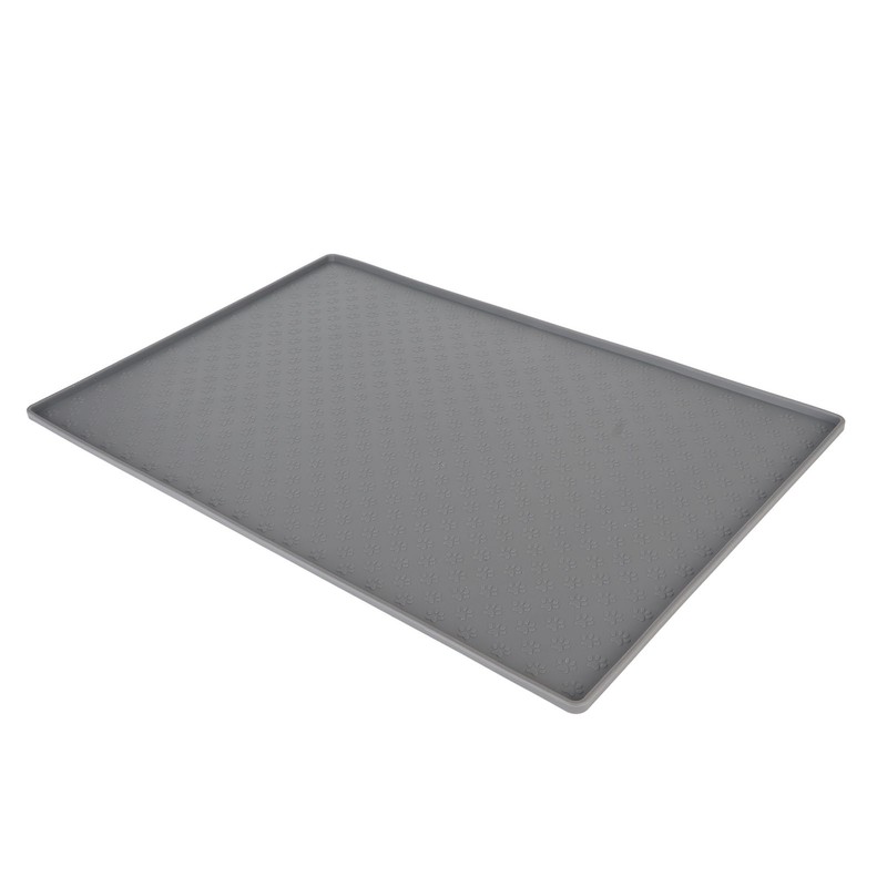 Pet Feeding Mat Silicone Waterproof Safe Raised Edge Slip Resistant