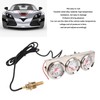 52mm Car Triple Gauge Kit White Dial 12V Oil Pressure