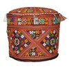Rajasthali Traditional Indian Home Decorative Ottoman Handmade and Patchwork Stool