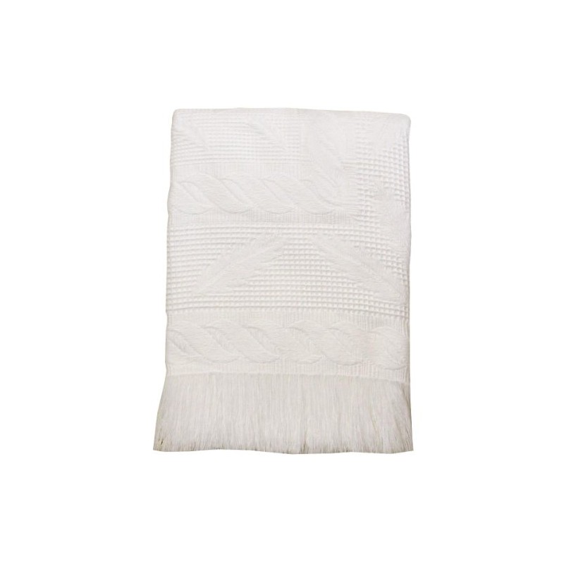 BabyPrem Baby Large Soft Acrylic Fern Shawl Blanket 122 x