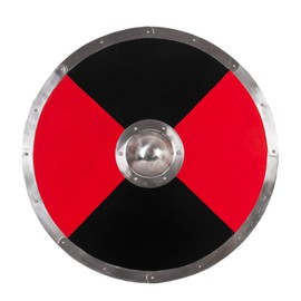 Medieval Gears Brand 30" Functional Viking Norse Wooden Large Round Shield with Steel Boss LARP SCA