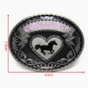 MASOP VOGU Rodeo Oval Cowgirl Up Belt Buckle Girl Women