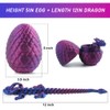 3D Printed Dragon Egg, 12 inch Crystal Dragon Fidget Toys,