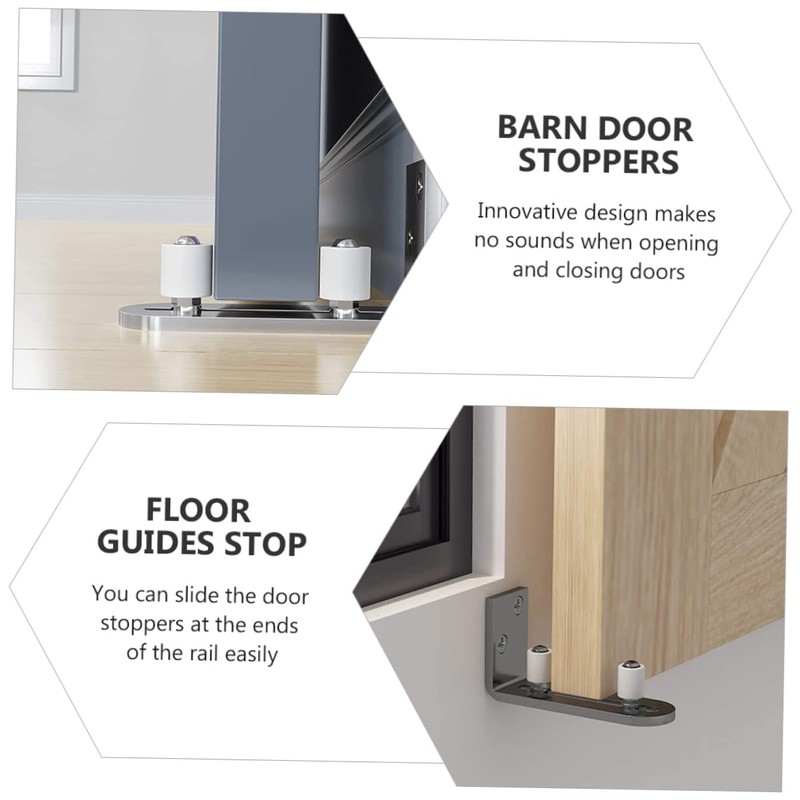 SHINEOFI 1Pc Floor Guide Swing Stop for Barn Doors Durable