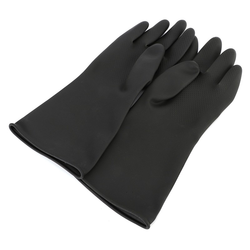 Chemical Protective Rubber Gloves Long Sleeve Acid and Alkali Resistance
