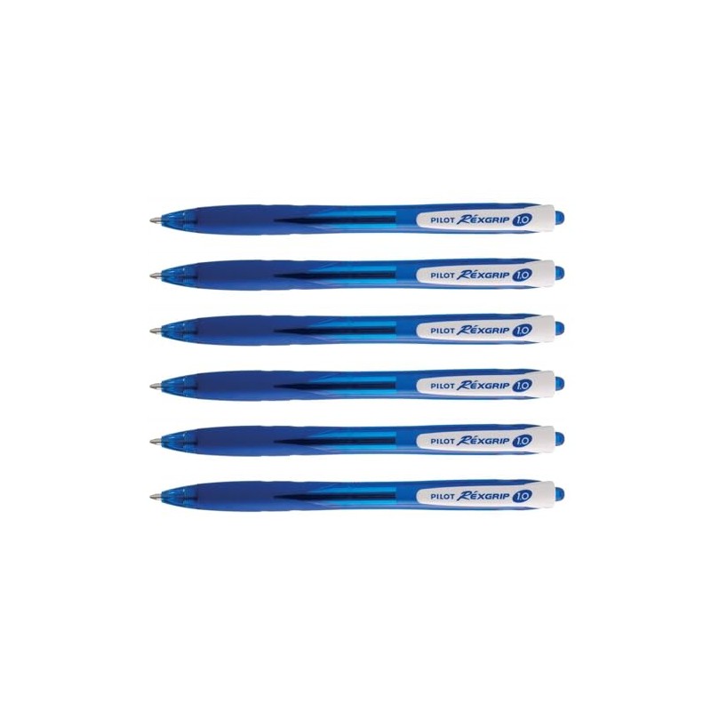 Pilot Rexgrip Ballpoint Pen with Medium Tip 1.0 mm Blue