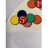 Unbranded 2 Decals 1c And 5c Gumball Vending