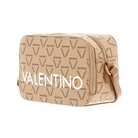 Valentino Liuto Women's Camera Bag / Shoulder Bag Beige Faux Leather, Beige / multi-coloured
