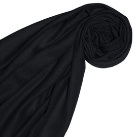 Lorenzo Cana Men's Scarf 100% Cashmere Scarf Cashmere Scarf Men's Scarf, black