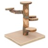 Wooden Hamster Platform Toy Hamster Playground Stand Rotating Ladder for