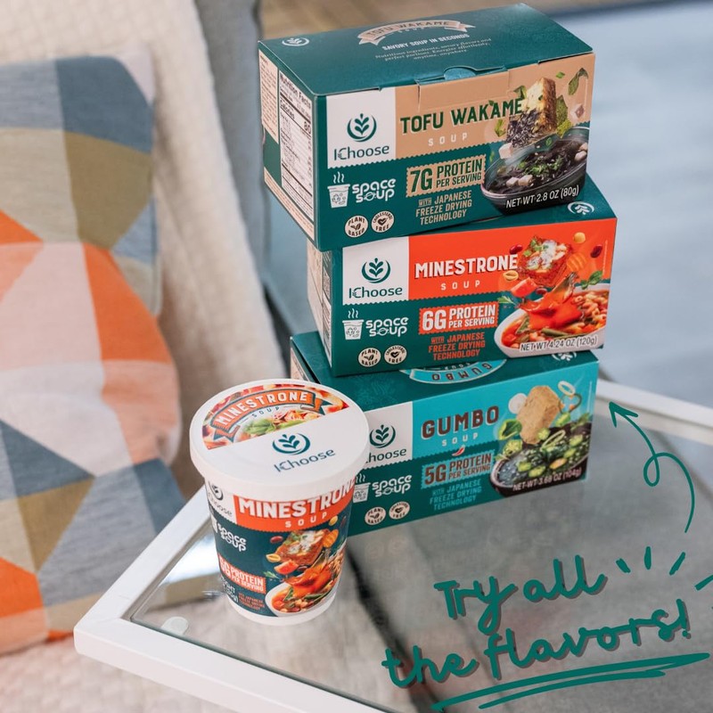 Space Soup – Instant Soup, 26g Packets, 4-Pack, Plant-Based &