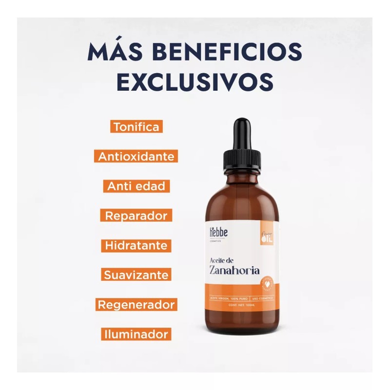 HEBBE COSMETICS APFV1 NPD14 1VTL1 Aceite Puro De Zanahoria Virgen
