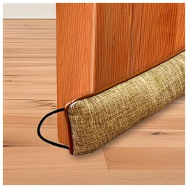 Protector y Guardapolvo de Tela para Puerta | Tapón de Aire Ajustable con Bloqueo de Ruido | Tope Antipolvo para Debajo de Puerta | Diseño de Doble Borde | Reutilizable y Lavable