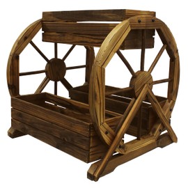 Leigh Country TX 93968 Wagon Wheel Outdoor Planter