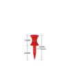 Zivisk Red Golf Tees Plastic 32MM 100 Count Small Castle