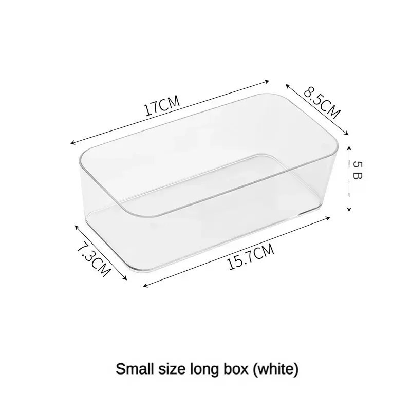 Desk Drawer Organizers Set – Clear Plastic Storage Bins for