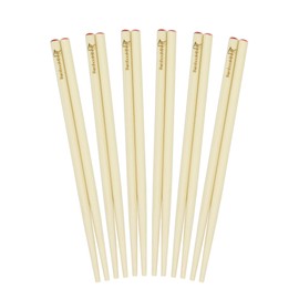 BambooMN Premium 5.9" - Mini Bamboo Chopsticks, Pocket Sized, Smaller Sized for Training, and Travel - 6 Pairs