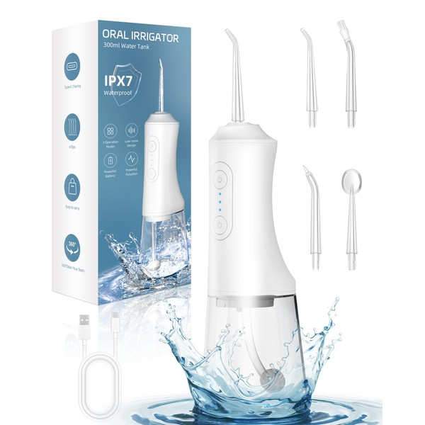 OKALA Water Flosser, Water Dental Flosser Pick for Teeth, 300ML