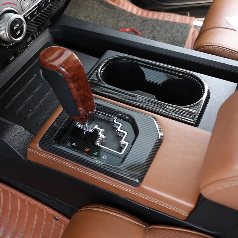 MODY Carbon Fiber Center Shifter Panel & Cup Holder Cover
