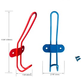 KiaoTime Coat Hangers Coat Rack for School Bags, Coats, Jackets - Set of 4 Colorful Wall Mounted Coat Hooks for Playroom Bedroom Nursery for Backpacks, Towels, Hats, Robes