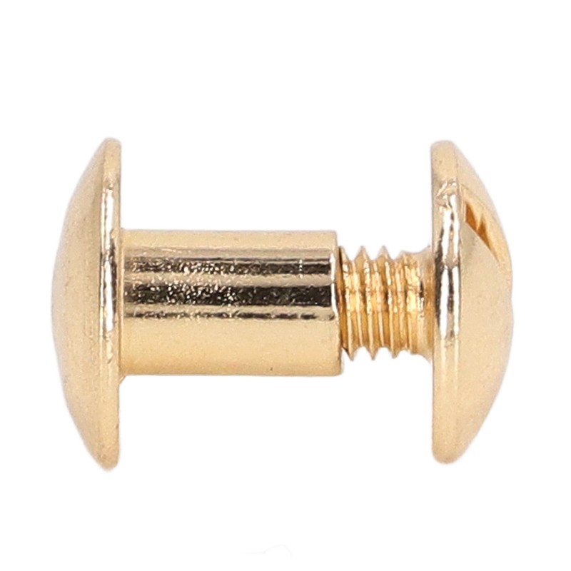 200 Sets Book Binding Screw Uniform Coating Curved Surfaces Brass