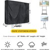 Mobile Outdoor TV Stand Cover for 60-72 Inches Mobile TV