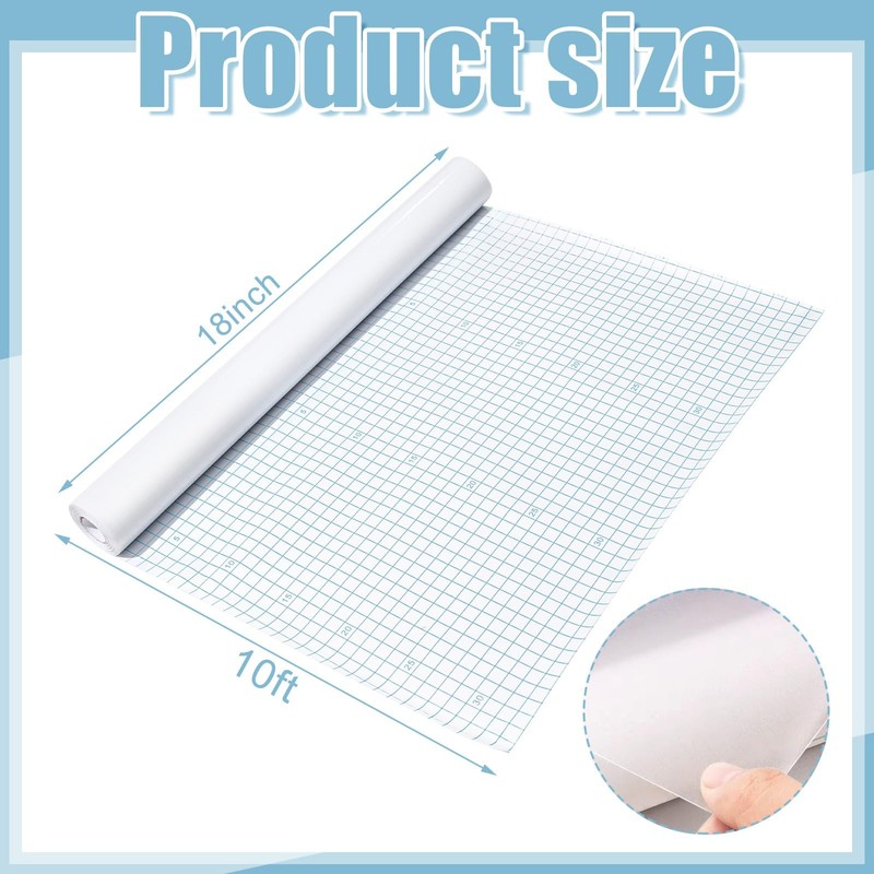 Clear Contact Paper Roll for Books, 18 in x 10