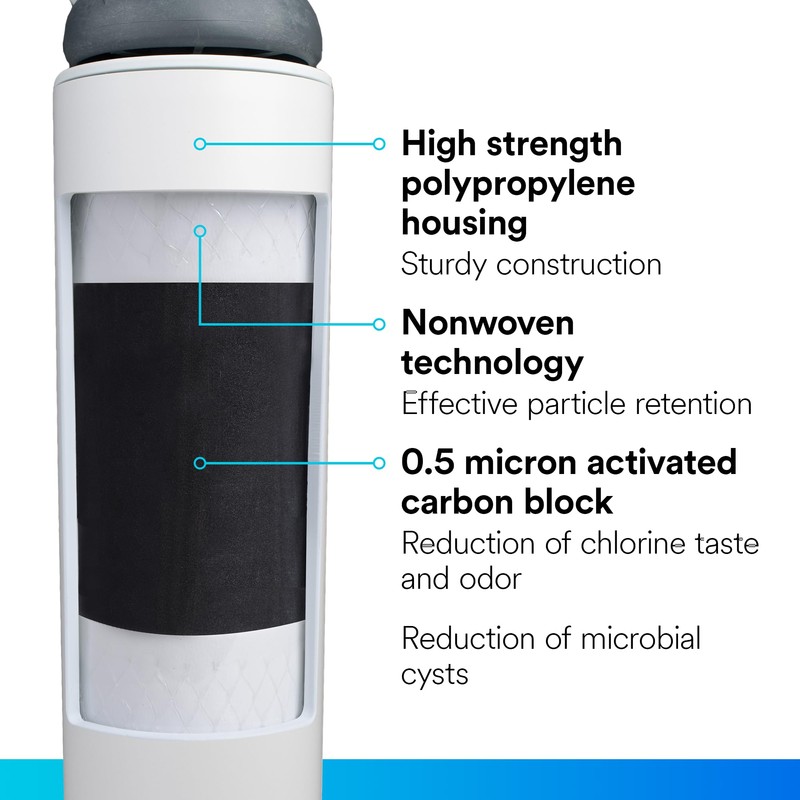Filtrete Advanced Under Sink Quick Change Water Filtration Filter 3US-PF01,