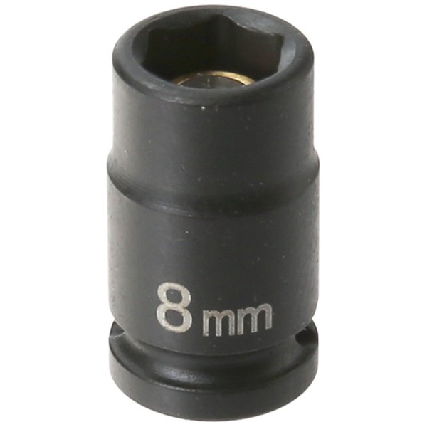 Grey Pneumatic (908MG) 1/4" Drive x 8mm Magnetic Standard Socket