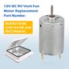 Replacement BVD0218-00 Fan Motor 12V DC for Ventadome RV Roof