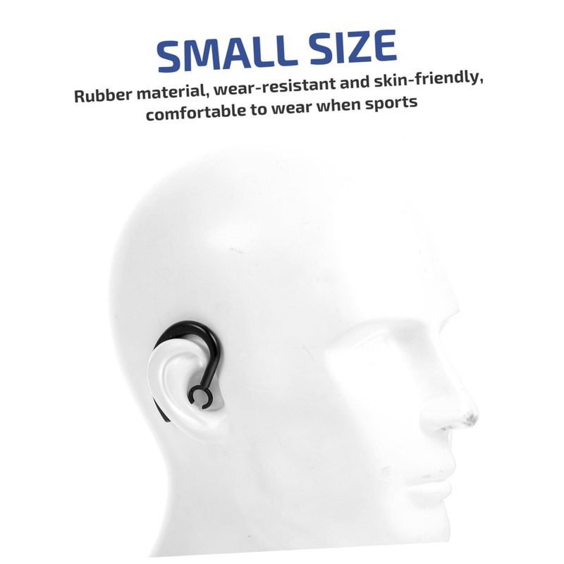 BIUDECO 2sets Ergonomic Ear Hook Clip Rubber Headphones Ear Hooks