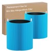 2 Pack Mini Max AllergenBlock Replacement Filter Compatible with Blue