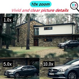 Maizic Smarthome Supercam 10X Optical Zoom 5MP+5MP Smart Wi-fi CCTV Camera for Home with Triple Screen View, 360° View, Color Night Vision, Two-Way Communication, IR Distance 20Mtr