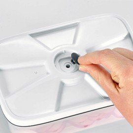 SEVERIN Vakuumierbehälter, nachhaltiger Vakuumierbehälter mit 0,75 L Volumen pro Behälter, 2 Set, Durchsichtig, Kunststoff, Küchengeräte, ZB 3620