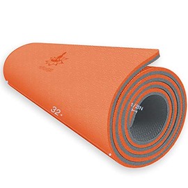 Hatha Yoga Esterilla de yoga de TPE extra gruesa – 72 x 32 pulgadas de grosor 1/2 pulgadas – Respetuosa con el medio ambiente certificado SGS, con ref