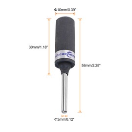 QUARKZMAN 1200 Grit Sandpaper Rolls, 3mm Shank, Sanding Drums, Sleeves, Cylinder Grinding Head for Woodworking, Glass, Metal, Polishing