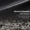 Real Sheepskin Leather Gloves, 100% Cashmere Lining Winter Gloves, Touchscreen