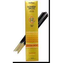 Gonesh Sandalwood, Gonesh Stick Incense, 40 Sticks (Two Packs)