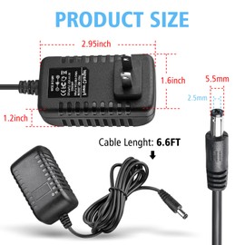 PAEKQ 12 Volt Battery Charger for Ride On Toys 12V 1A Power Charger Compatible with Best Choice Products Wrangler SUV Jeep Kidzone Bumper Car Kid Trax Dynacraft ATV Quad Electric Vehicles