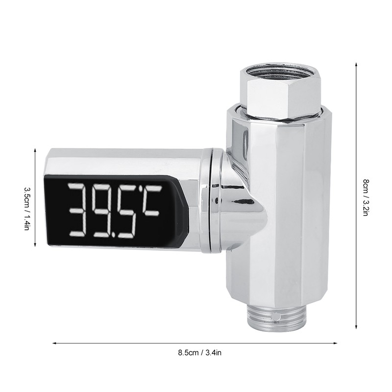 Waterproof LED Water Thermometer Visible Gauge Sensor 360 Degree Rotation